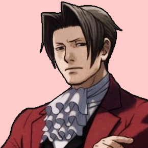 official art of Edgeworth, from Phoenix Wright: Ace Attorney